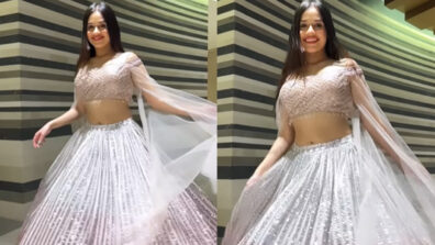 Gorgeous: Jannat Zubair marks serenity with her heavy embellished lehenga choli