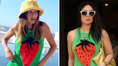 Hailey Bieber Vs Kareena Kapoor In A Wardrobe War: Who Looked Better In The JW Anderson Strawberry Tank Top?