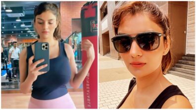 Haye Garmi: Anveshi Jain sets temperature soaring in black plunging neckline sleeveless top, see viral photos