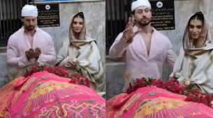 Heropanti 2: Tiger Shroff and Tara Sutaria visit Mahim Durgah to seek blessings, see video