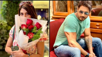 How Cute: Nusrat Jahan gets pampered with romantic flower bouquet from BF Yash Dasgupta, fans love it