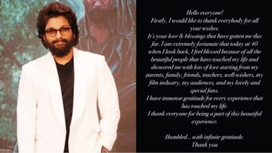 Humbled with infinite gratitude: Allu Arjun’s heartfelt note for fans on 40th birthday will win your heart