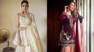 In love with classy sharara suits? Take special inspiration from Sana Makbul and Divyanka Tripathi