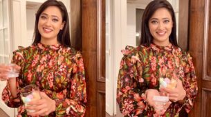 In pics: Shweta Tiwari gives ‘sweet sixteen’ vibes in a classic floral ruffle midi dress