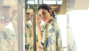 Kajal Aggarwal is a muse to watch in her designer blue floral white ensemble, see pics