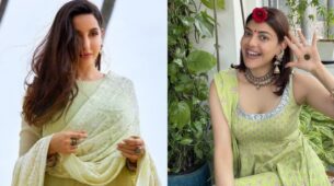 Kajal Aggarwal Or Nora Fatehi: Who Slew In Light Green Anarkali?