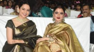 Kangana Ranaut And Rekha Have Similar Taste In Sarees, See Pics