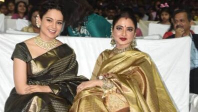 Kangana Ranaut And Rekha Have Similar Taste In Sarees, See Pics