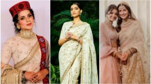 Kangana Ranaut, Sonam Kapoor and Alia Bhatt are class apart in Sabyasachi special floral sarees, see pics