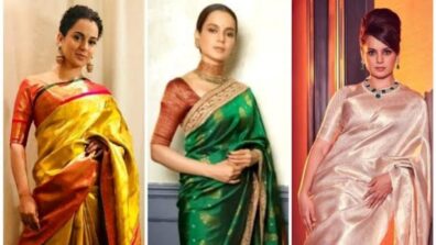 Kangana Ranaut’s Stunning Sarees Will Set You On A Silk Saree Shopping Spree