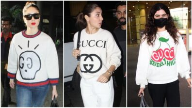 Kareena Kapoor, Anushka Sharma and Khushi Kapoor are burning hearts with perfection in Gucci sweatshirts