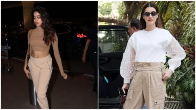 Style Your Beige Joggers In A Comfy Way, Take Cues From Janhvi Kapoor To Anushka Sharma