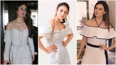 Kareena Kapoor, Rakul Preet Singh and Sana make vogue lavish vogue statement in off-shoulder white jumpsuit