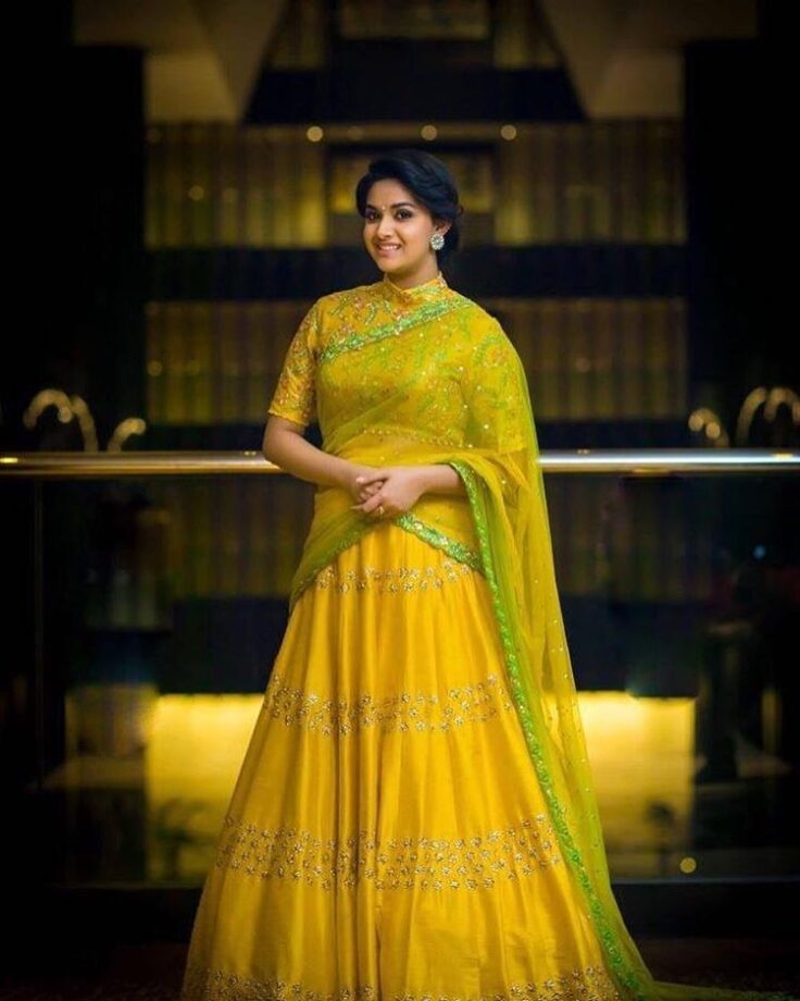 Keerthy Suresh Has an Amazing Collection Of Yellow Ethnic Wear, Check Out - 0