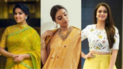 Keerthy Suresh Has an Amazing Collection Of Yellow Ethnic Wear, Check Out