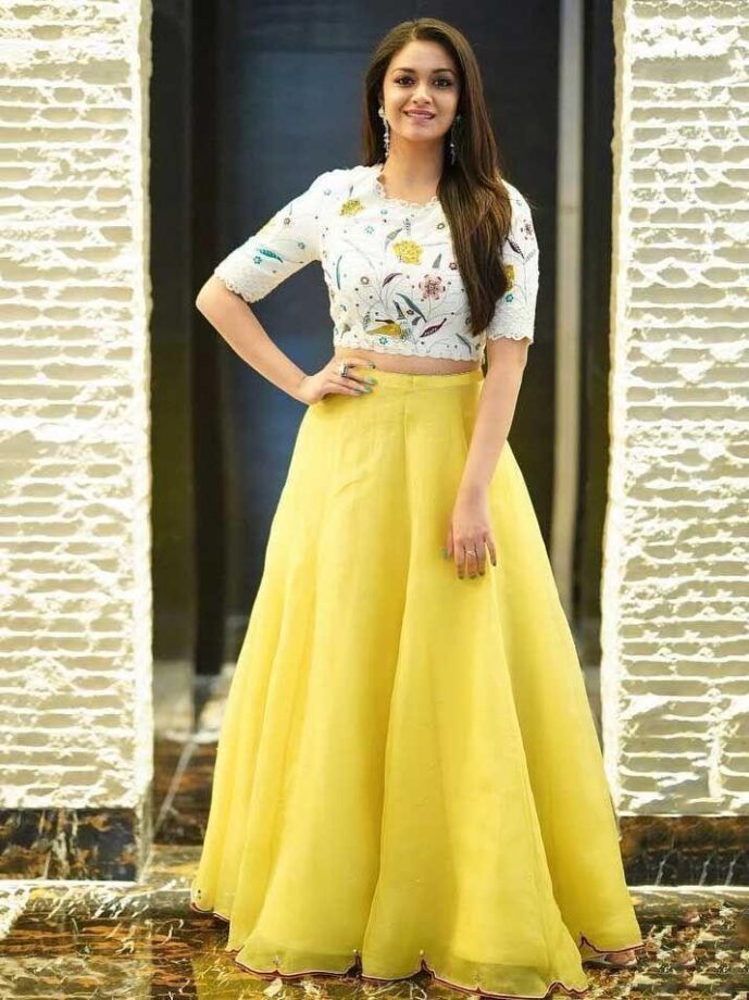 Keerthy Suresh Has an Amazing Collection Of Yellow Ethnic Wear, Check Out - 2