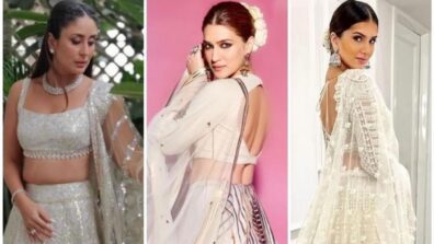 Kareena Kapoor Khan, Kriti Sanon and Tara Sutaria are beauties in white designer salwar suits