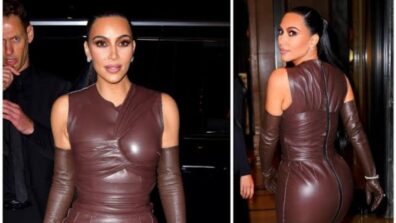 Look Chic Like Kim Kardashian By Incorporating Brown Leather Into Your Wardrobe