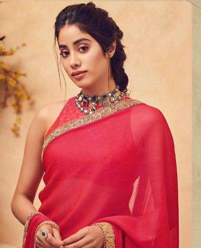 Look Dazzling In Embellished Sarees Like Janhvi Kapoor, Check Out Her Ensembles - 8