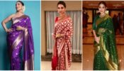 Madhuri Dixit, Deepika Padukone and Anushka Sharma are beauty personified in Benarasi sarees