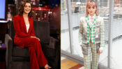 Maisie Williams Knows How To Mingle With Blazer Styles, From Quirky Green To Fiery Red