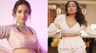 Malaika Arora graces internet in a super intricate woven ethnic wear, Neha Kakkar poses with a rose and says, “Kaha leke jaun ye beauty?”