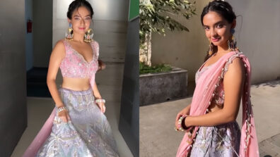 Meri Jaan: Anushka Sen stabs hearts like queen in sensuous deep-neck ethnic outfit