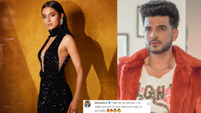 Naagin On Fire: Tejasswi Prakash sets oomph game on fire in black slit outfit, BF Karan Kundrra says, “way to go baby…”