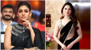 Nayanthara Vs Tamannaah Bhatia: Black Saree Fashion Face-Off