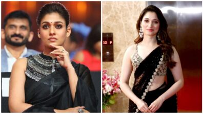 Nayanthara Vs Tamannaah Bhatia: Black Saree Fashion Face-Off