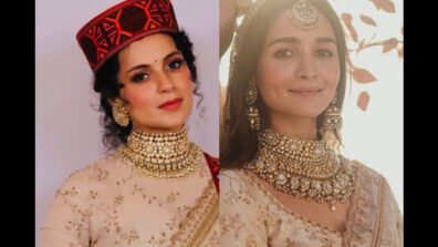 Netizens Troll Sabyasachi As They Find Resemblance In Alia Bhatt’s Wedding Saree And Kangana Ranaut’s Old Saree