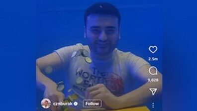 CZN Burak Stuns The Internet As He Cuts Cucumber Under Water