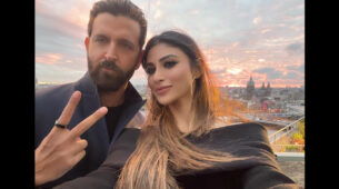 Pic Of The Day: Mouni Roy shoots with Hrithik Roshan at Amsterdam, Netherlands, twin together in black