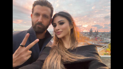 Pic Of The Day: Mouni Roy shoots with Hrithik Roshan at Amsterdam, Netherlands, twin together in black