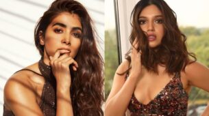 Pooja Hegde Or Bhumi Pednekar: Who Wore Brown Shimmery Dress Better?