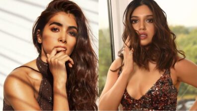 Pooja Hegde Or Bhumi Pednekar: Who Wore Brown Shimmery Dress Better?