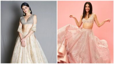 Pretty Pink To Sweet Sage Green: Ananya Panday Goes Traditional