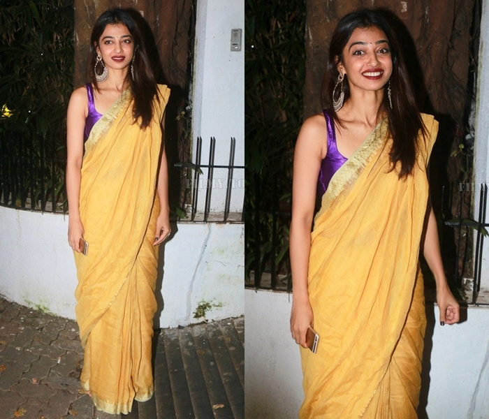 Radhika Apte Can Make Any Solid Saree Look Chic And Voguish, Take A Look - 0