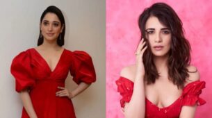 Radhika Madan Or Tamannaah Bhatia: Who Looked Like A ‘Gorgeous Babe’ In A Red Puff Sleeve Dress?
