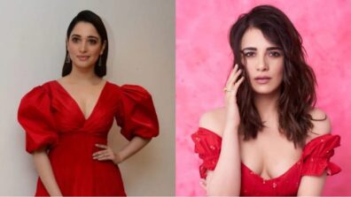 Radhika Madan Or Tamannaah Bhatia: Who Looked Like A ‘Gorgeous Babe’ In A Red Puff Sleeve Dress?