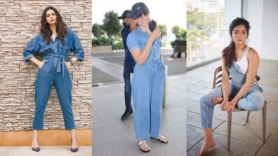 Rakul Preet And Rashmika Mandanna Both Looked Stunning In These Denim Jumpsuit Ensembles