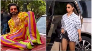 Ranveer Singh and Alia Bhatt snapped on Mumbai streets for Movie promotions, watch
