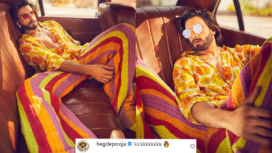 Ranveer Singh looks dapper handsome in multicolored outfit, Pooja Hegde is super impressed