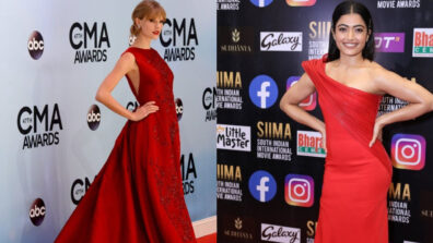 Rashmika Mandanna Vs Taylor Swift: Who Wore A Red Gown Better