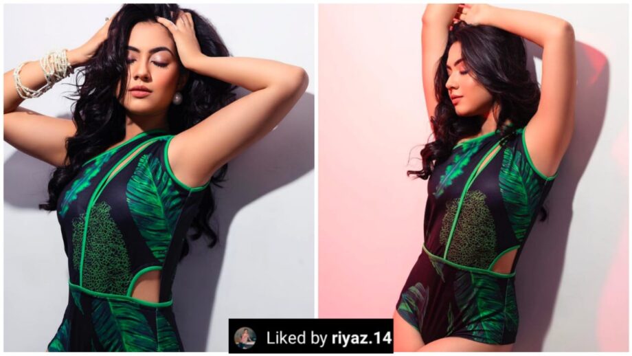 Reem Sameer Sheikh burns oomph game in green monokini, influencer Riaz Aly appreciates 596264