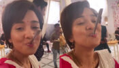 ROFL: Ashi Singh turns goofball on sets, plays with spoon inside mouth like a baby