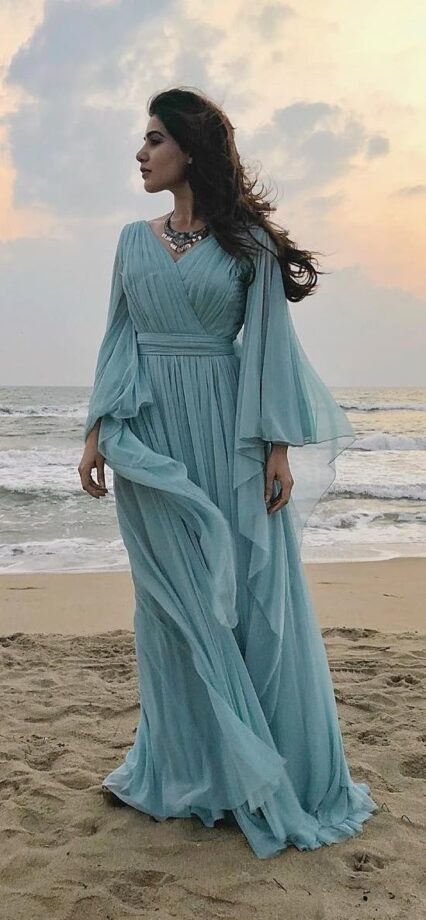 Samantha Ruth Prabhu Knows How To Elevate Casual Look In Simple Maxi Dresses - 0