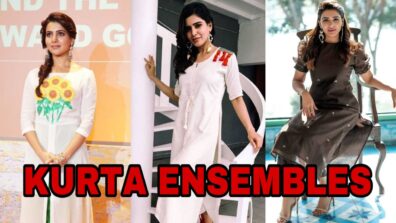 Samantha Ruth Prabhu Looks Stunning In These Beautiful Kurta Ensembles