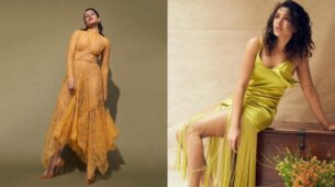 Samantha Ruth Prabhu’s Fashion Is All The Rage, From Lace Bustier Dress To Green Fringe Slip Dress