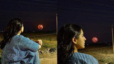 Sara Ali Khan is feeling loved while staring at moon, Katrina Kaif loves it